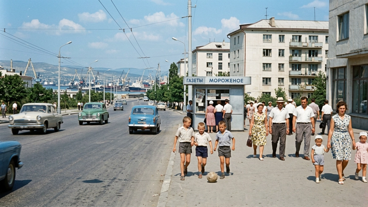 Новороссийск 1960-х в цвете: город, которым дорожил Брежнев