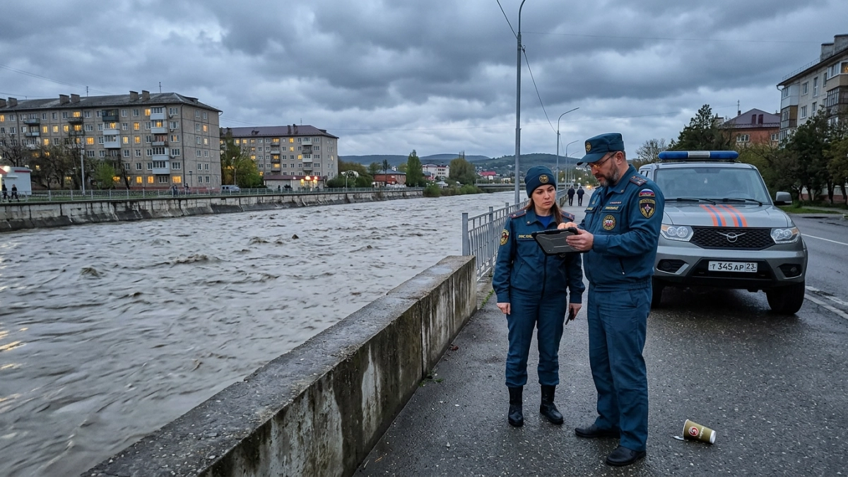 Реки поднялись в семи муниципалитетах Кубани, но норму не превысили