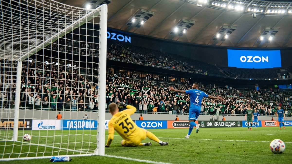 Жубал на 96-й минуте спас «Балтику» от поражения в Краснодаре