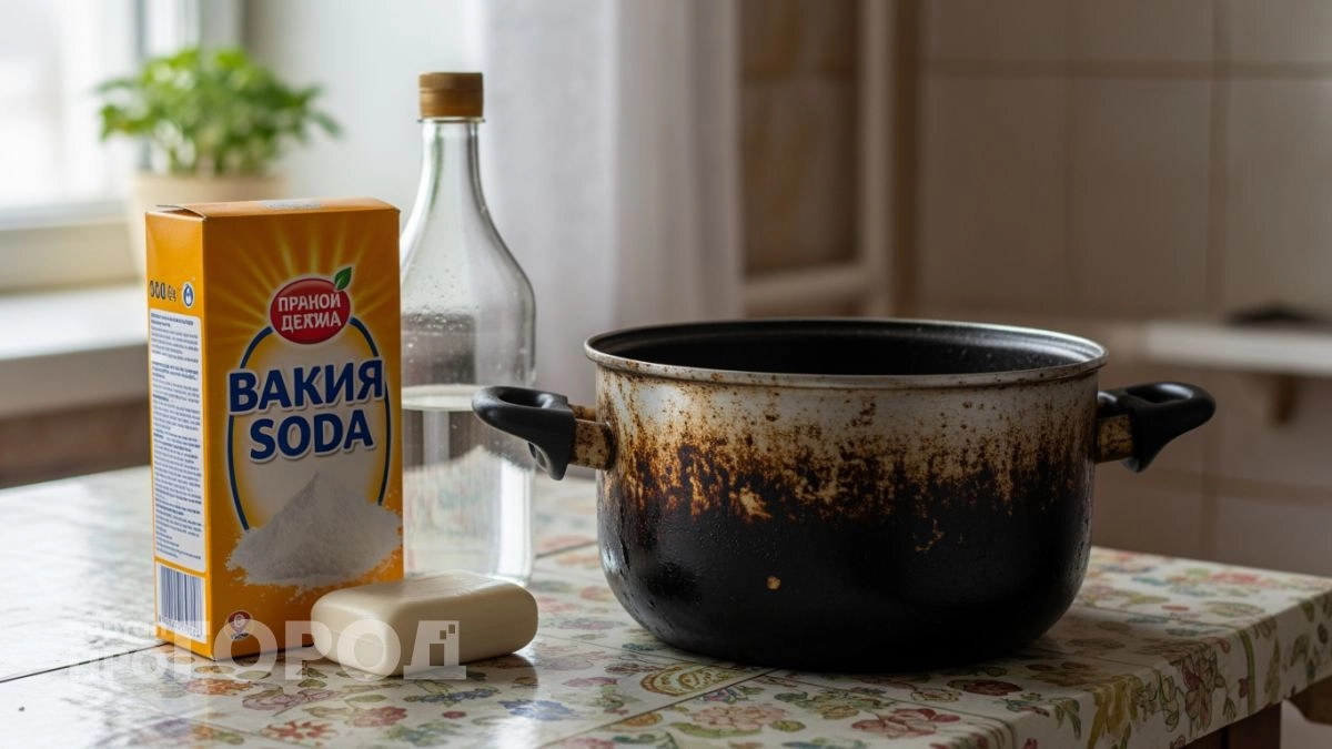 Хватит тратить силы на оттирание жира: наношу эту самодельную смесь и нагар сползает с посуды без следа