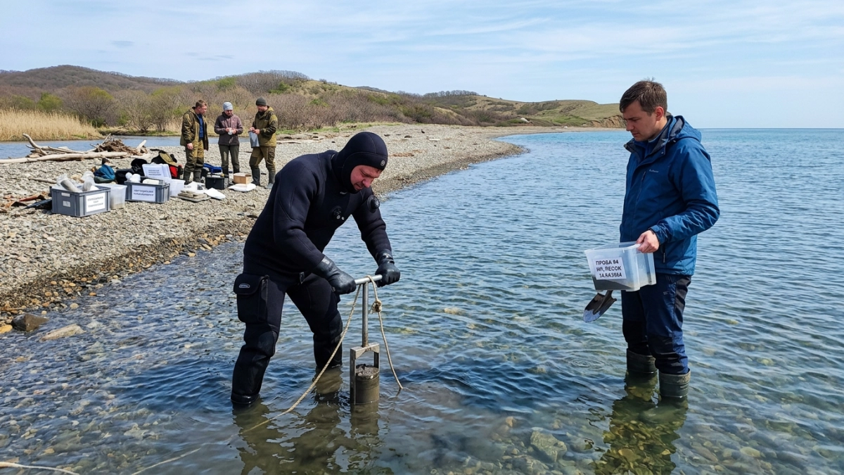 Четвёртая экспедиция в Анапе фиксирует восстановление дна после разлива мазута