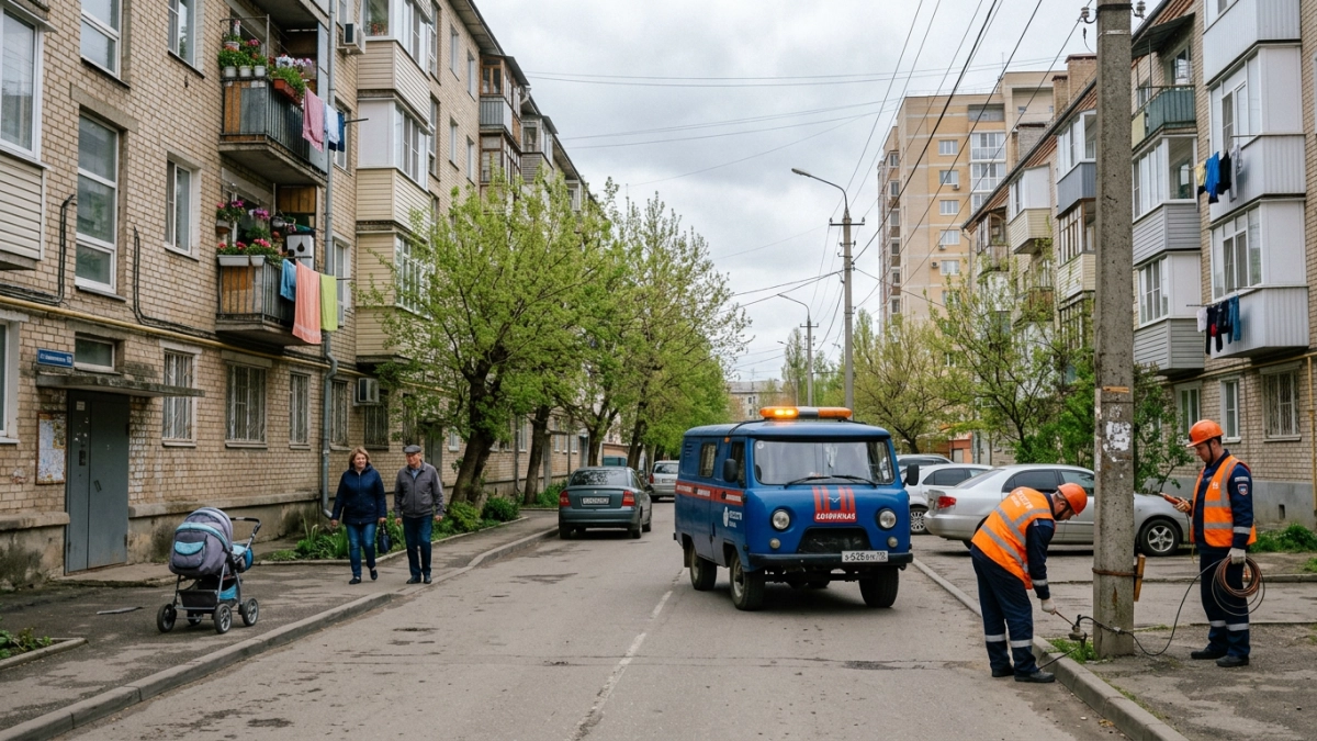 Авария на линии 6–10 кВ обесточила около 20 улиц Краснодара
