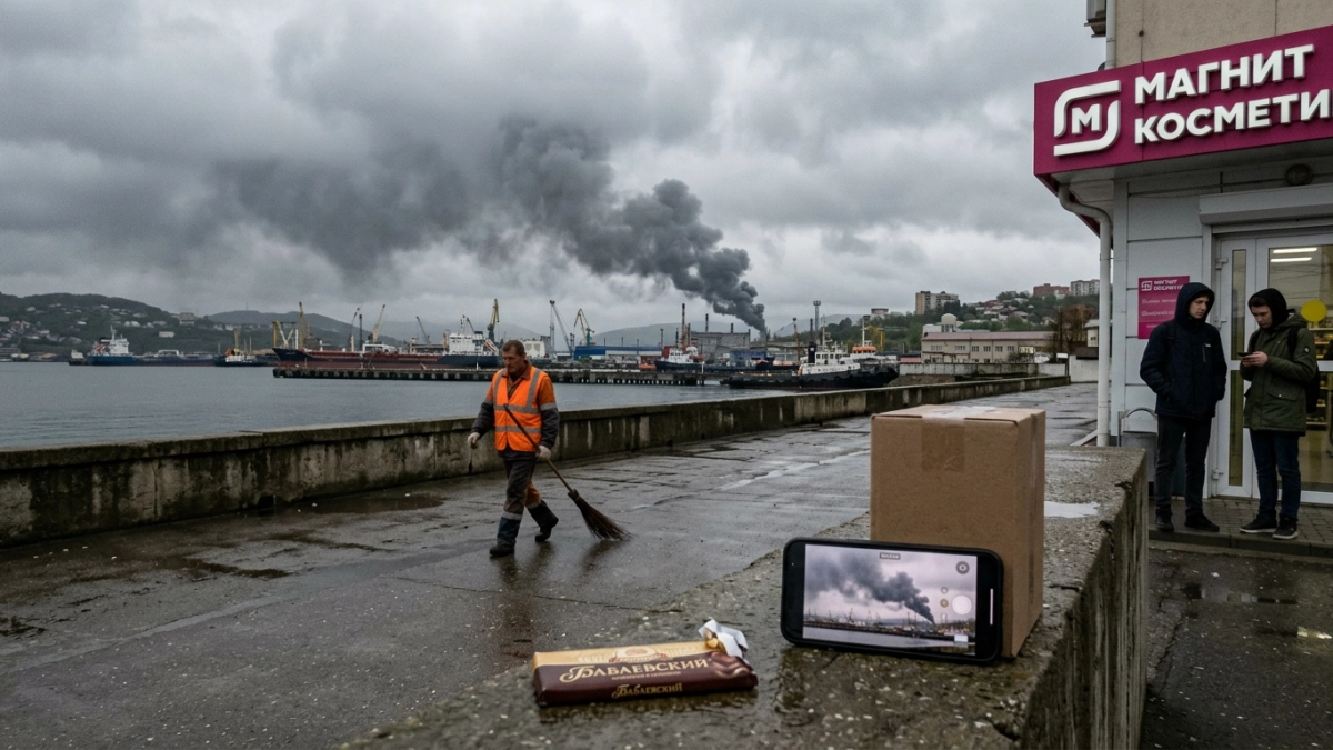 Шутка про шашлык на фоне дыма после атаки дронов на Туапсе заинтересовала МВД