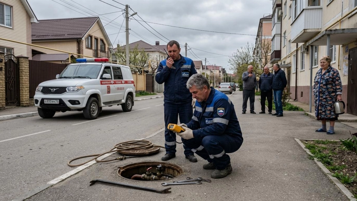 Утечка газа на месте аквапарка «Бегемот» оставила без отопления 13 улиц Геленджика
