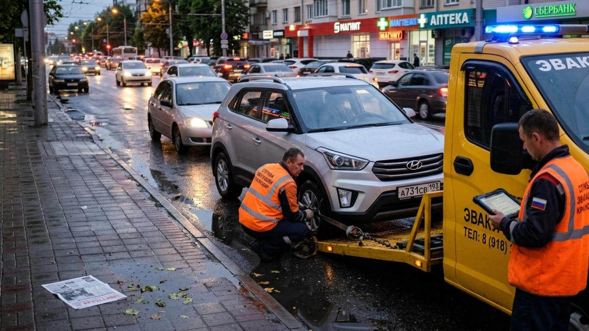В Краснодарском крае эвакуаторы обязаны прибывать за 15 минут