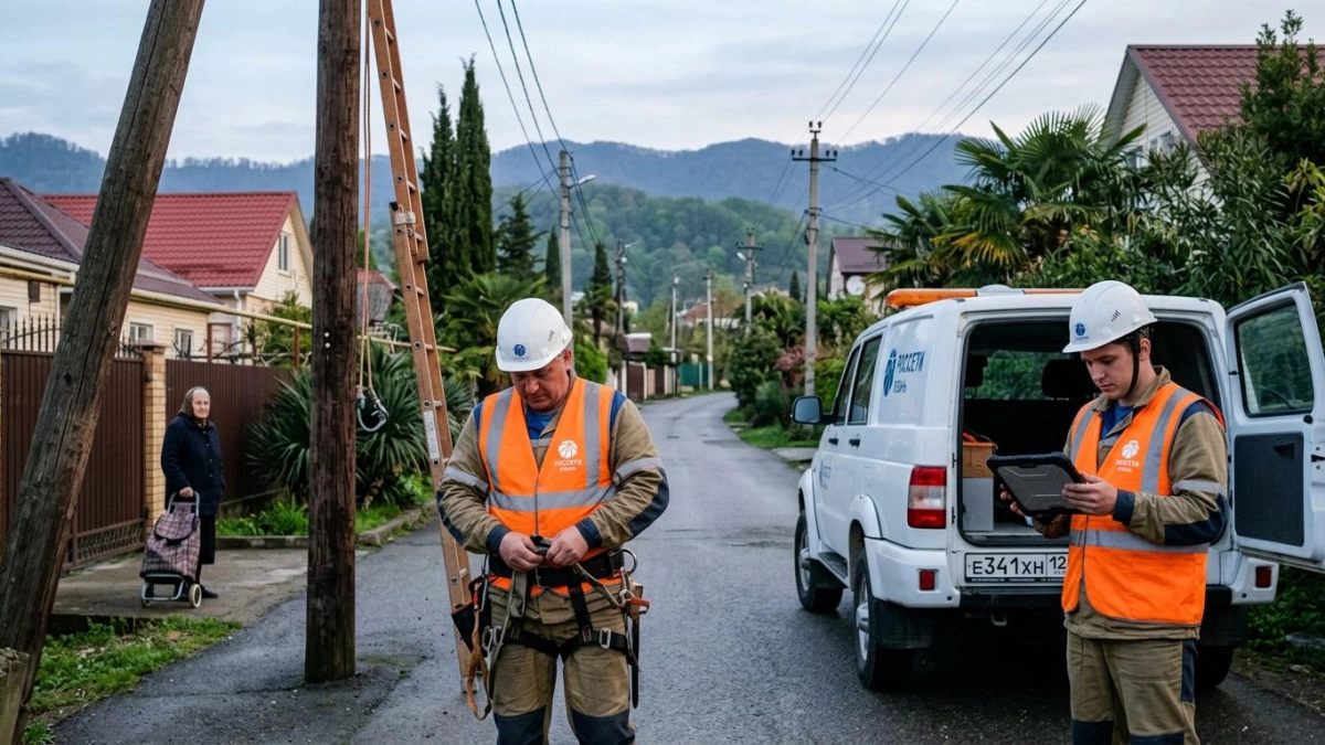 В Сочи 23 апреля отключат свет на шести улицах Пластунки