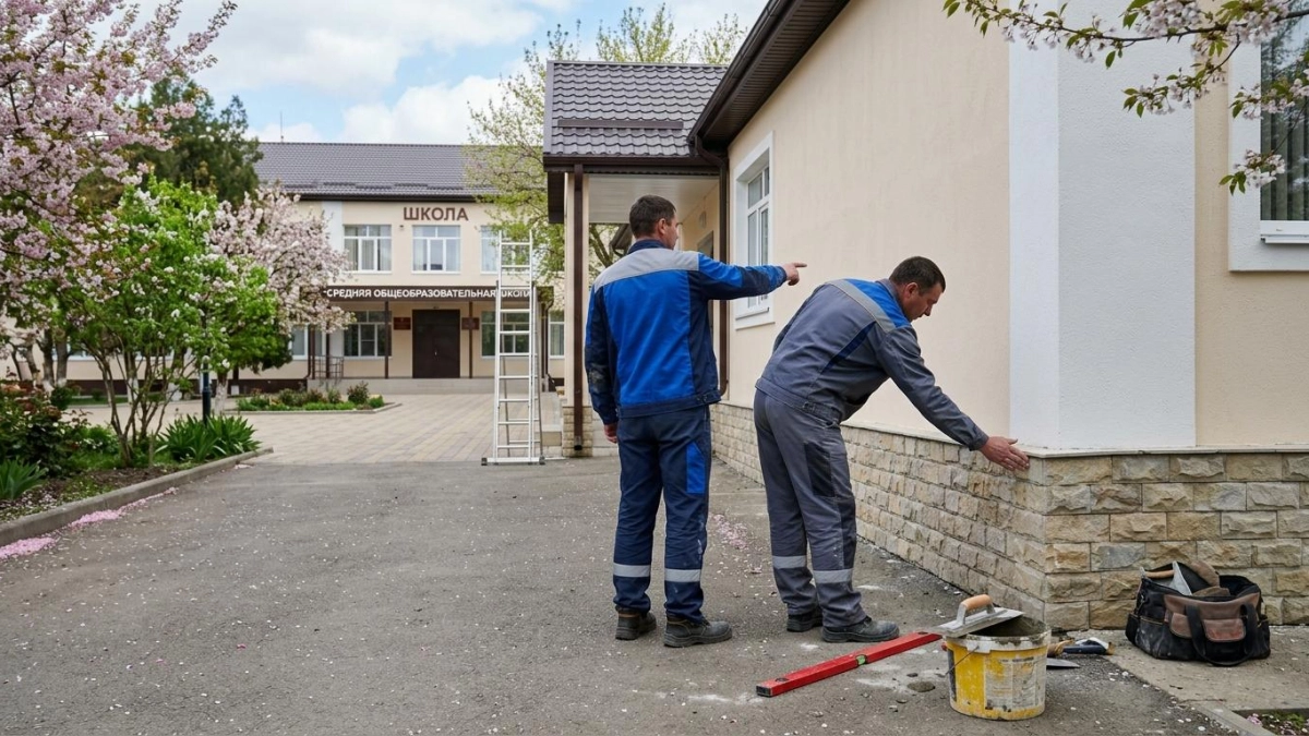 Руководители подрядчика похитили 27 млн рублей при ремонте школы в Краснодарском крае