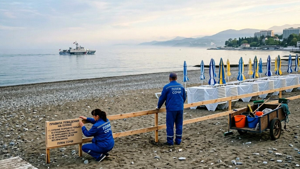 Мэр Сочи: после пожара в Туапсе мазут не угрожает курорту, 180 пляжей готовы