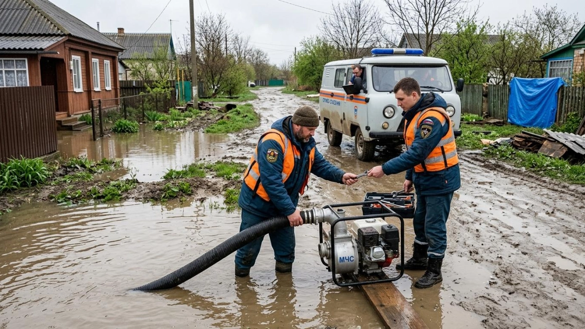 Ливни затопили более ста участков в пяти населённых пунктах Белореченского района