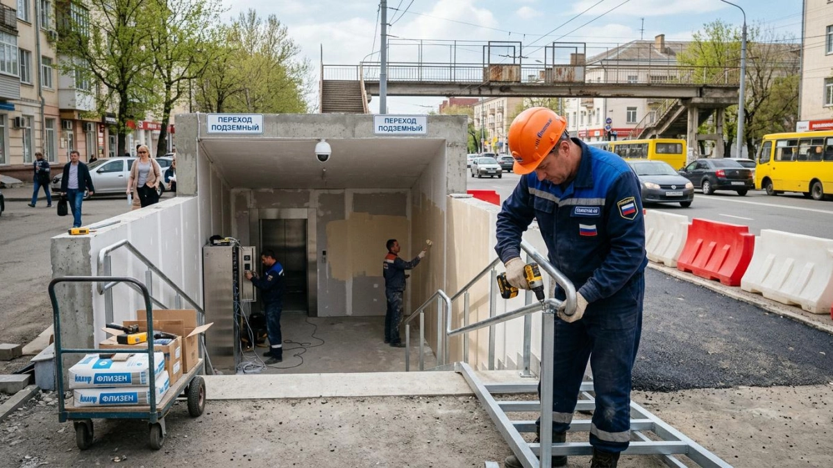 Подземный переход на Дзержинского готов на 80%: запуск — в июне