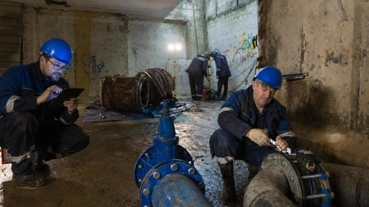 В Сочи на Лазаревском водозаборе меняют задвижки ради бесперебойного водоснабжения