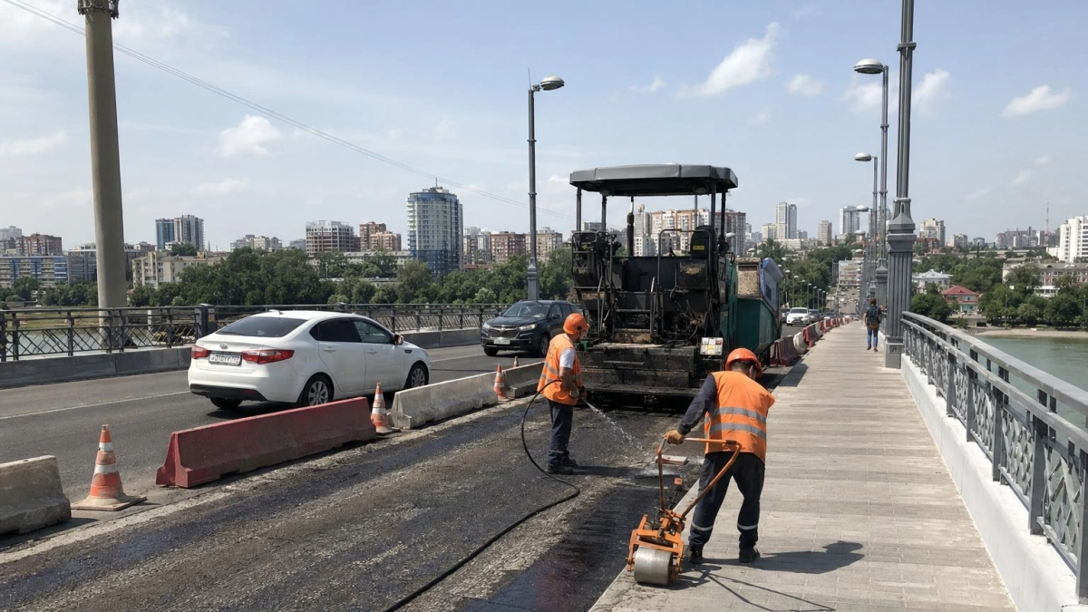 Тургеневский мост в Краснодаре откроют полностью уже в июне