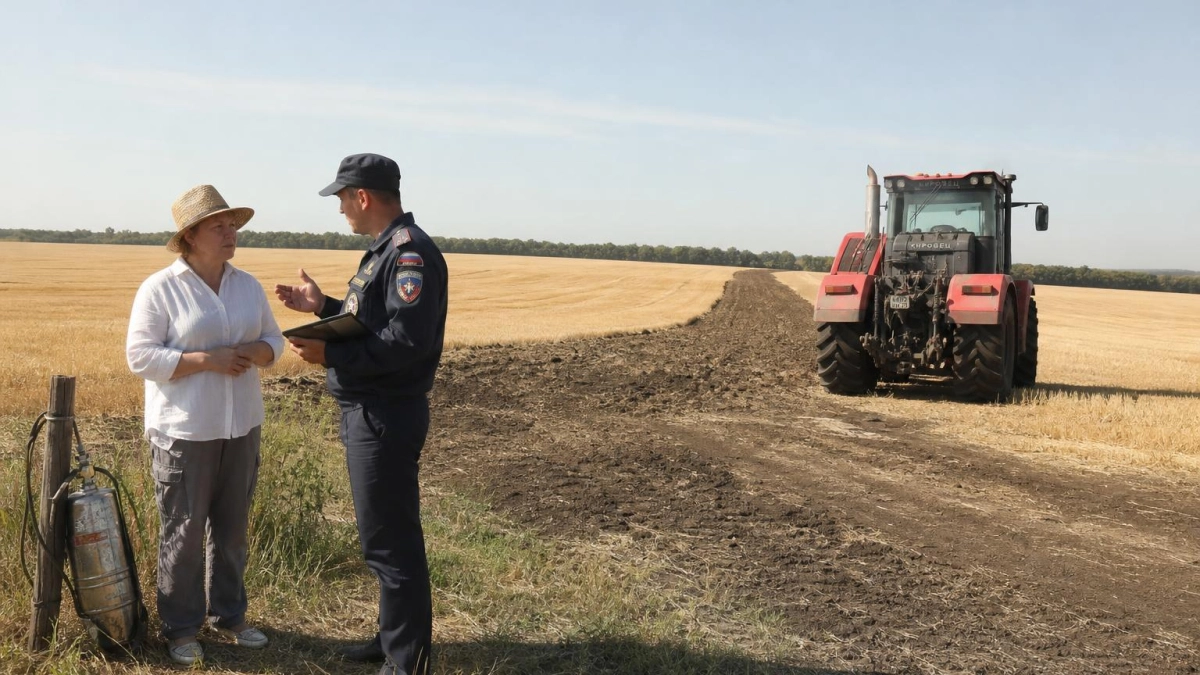 Пожар на 15 гектарах обошёлся кубанской фермерше в 19 млн рублей