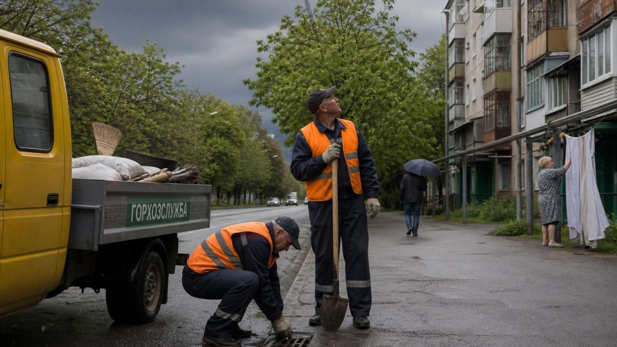 В Новороссийске режим повышенной готовности из-за ливня и ветра до 25 м/с