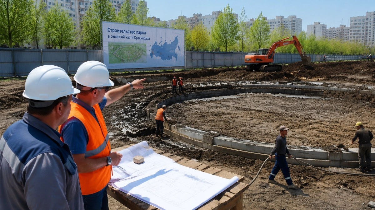В Краснодаре строят первый в России парк РГО с 40 географическими объектами