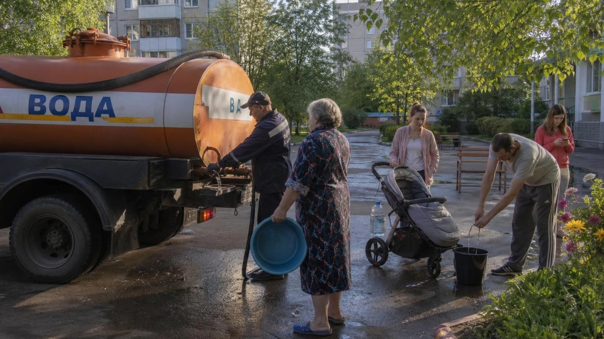 Порыв водовода 720 мм в Новороссийске оставил без воды 40 тыс. жителей