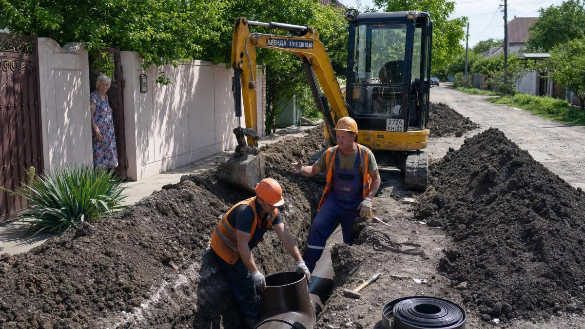 В поселке Морском проложат 22 км канализации — трубы прослужат 50 лет