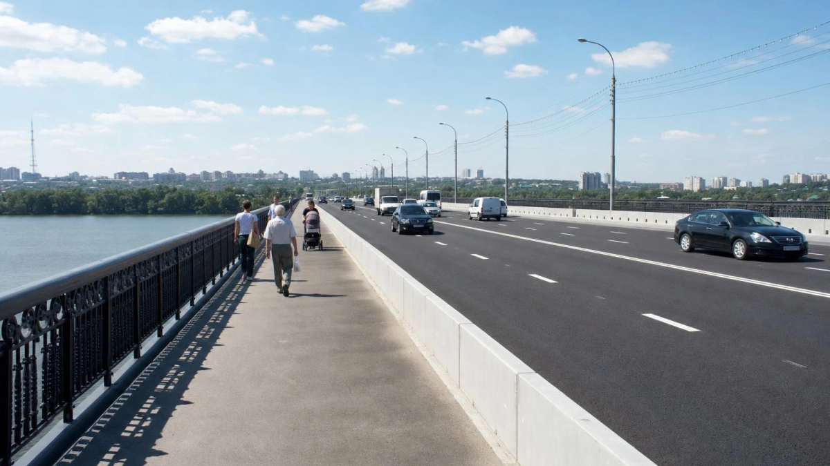 Тургеневский мост открыли по всем четырём полосам после капремонта