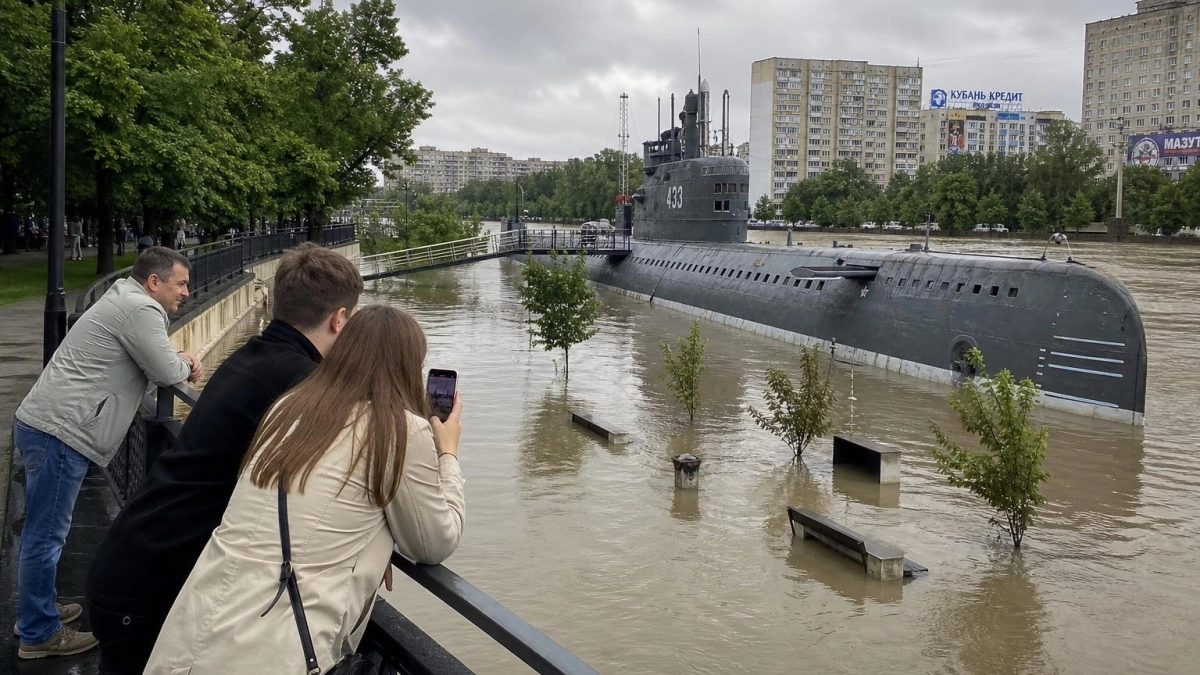 Подлодка М-261 в Краснодаре ушла под воду впервые за 10 лет