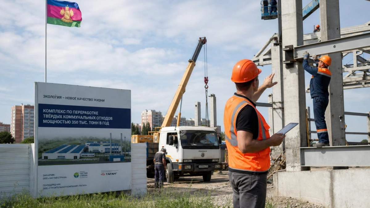 На Кубани строят 10 объектов для переработки мусора