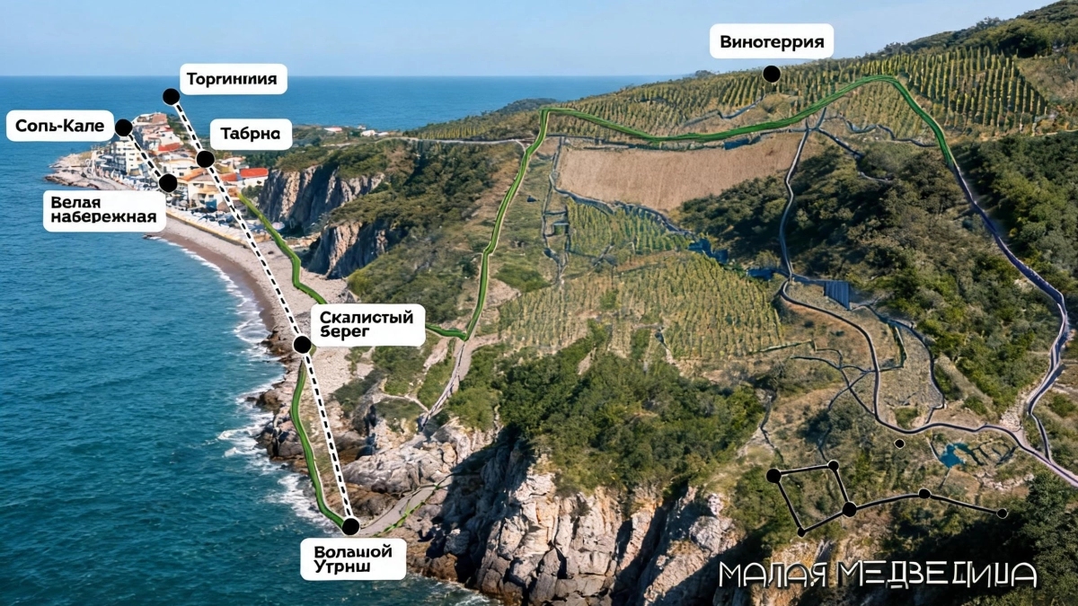 В Анапе открыли маршрут «Малая Медведица» от Утриша до «Горгиппии»