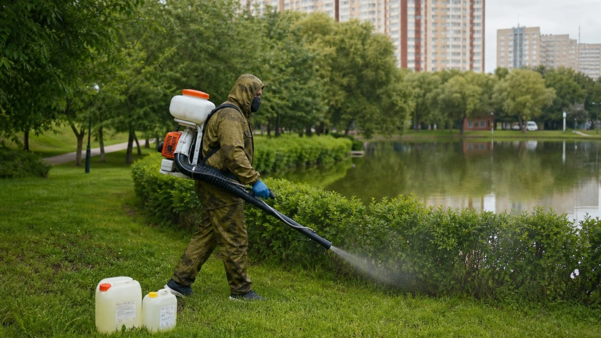 В Краснодаре обработали от комаров и клещей более 110 гектаров