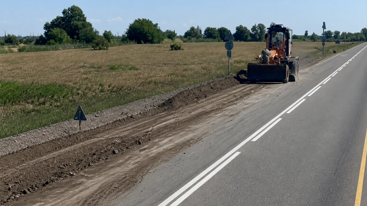 В Крымском районе круглосуточно возводят дамбу у прорыва для защиты трассы