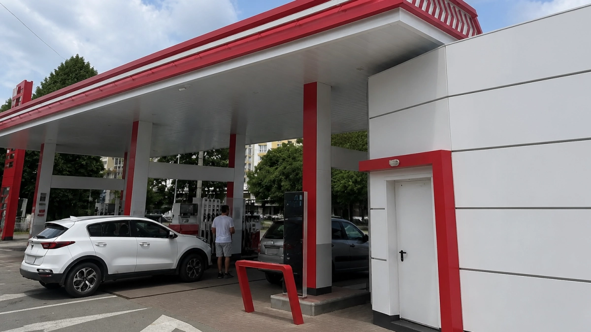 В Краснодаре 55 АЗС работают, на части станций топливо отпускают только в бак