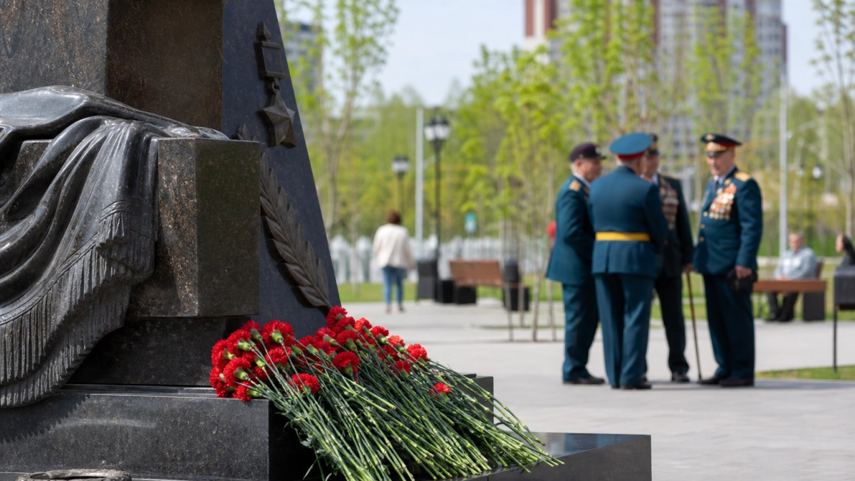 В Краснодаре в День ветеранов боевых действий возложили цветы у мемориала