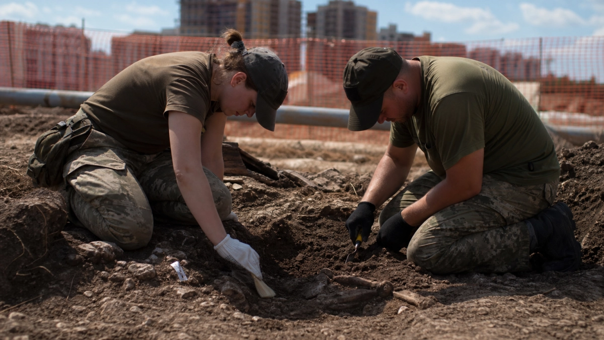Под Новороссийском на стройке детсада нашли останки девяти красноармейцев