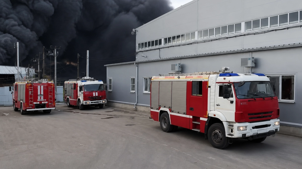 Пожар на складе под Краснодаром локализовали после эвакуации 40 человек