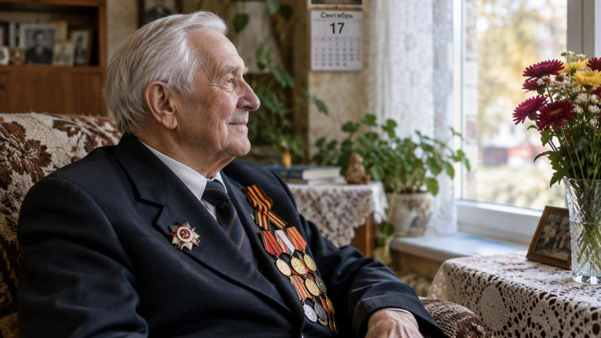 Кондратьев поздравил со 100-летием ветерана, воевавшего на Сандомирском плацдарме
