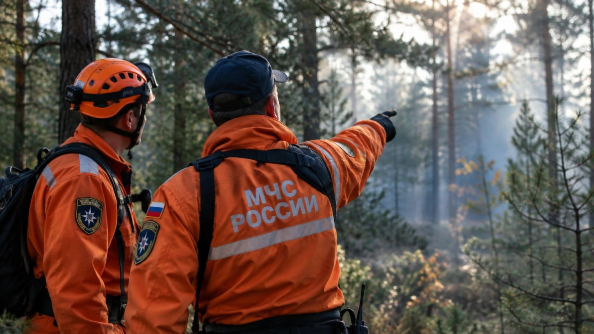 Под Геленджиком загорелся лес после падения обломков БПЛА у Джанхота