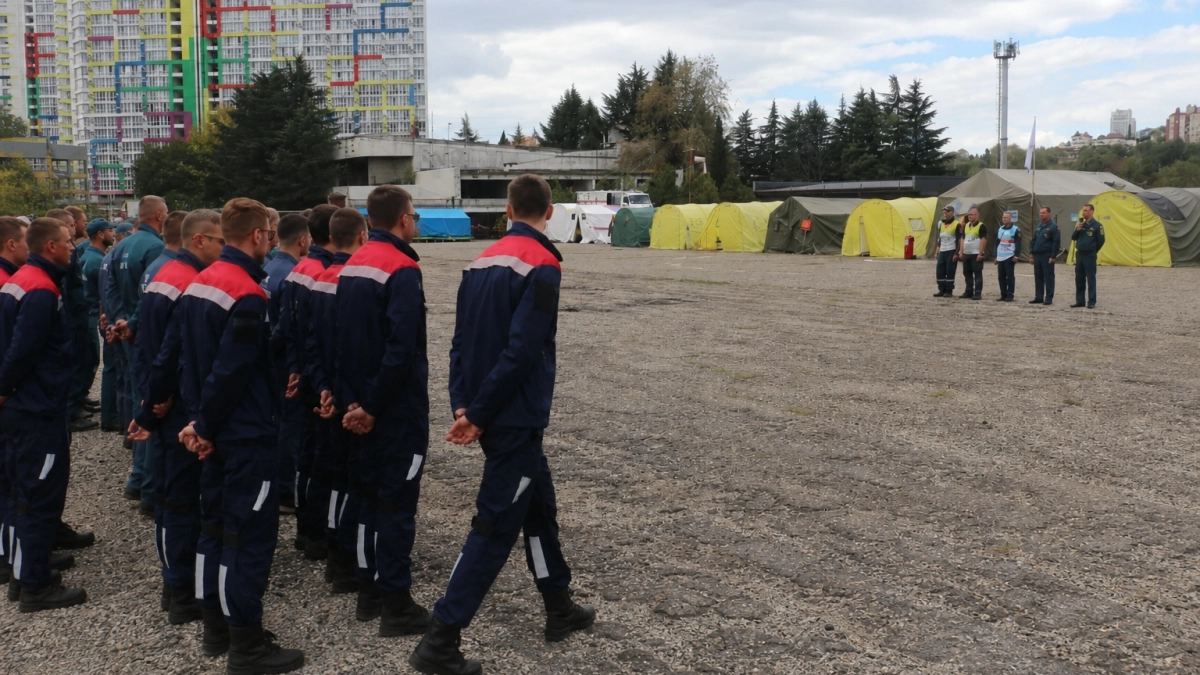 В Сочи стартовало многоборье спасателей МЧС с участием семи команд