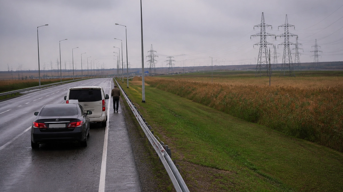 Перед Крымским мостом в сторону Кубани собралась очередь из 130 автомобилей