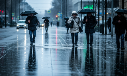 Краснодарский край накроет сильными дождями и снегом 11 декабря